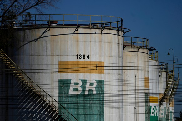 FILE - Fuel reservoirs sit at a distribution center for state-run oil company Petrobras, in Brasilia, Brazil, May 15, 2024. (AP Photo/Eraldo Peres, File)
LT Brazil Amazon Oil