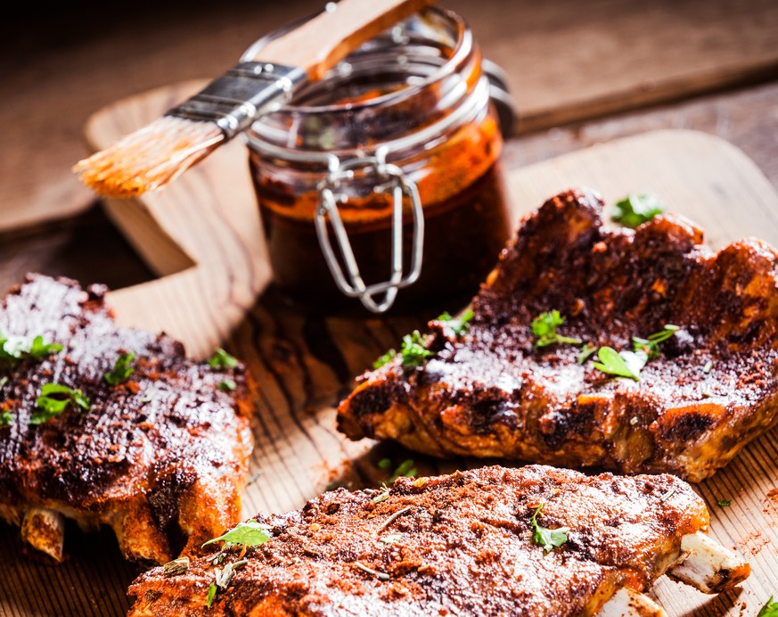 Pork ribs spare ribs schweinefleisch bbq barbecue marinade grill