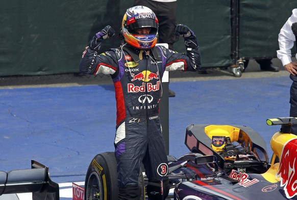 Wer hat Muckis? Daniel Ricciardo.