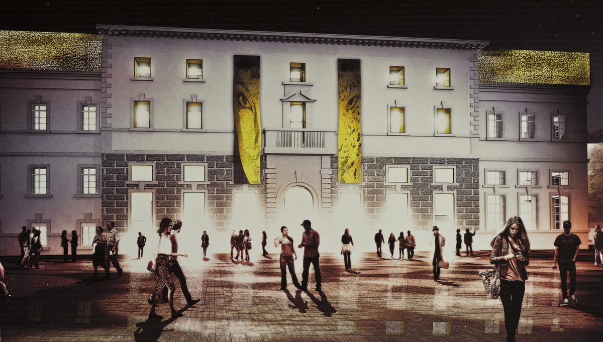 Visualisierung des geplanten Palacinema in Locarno.