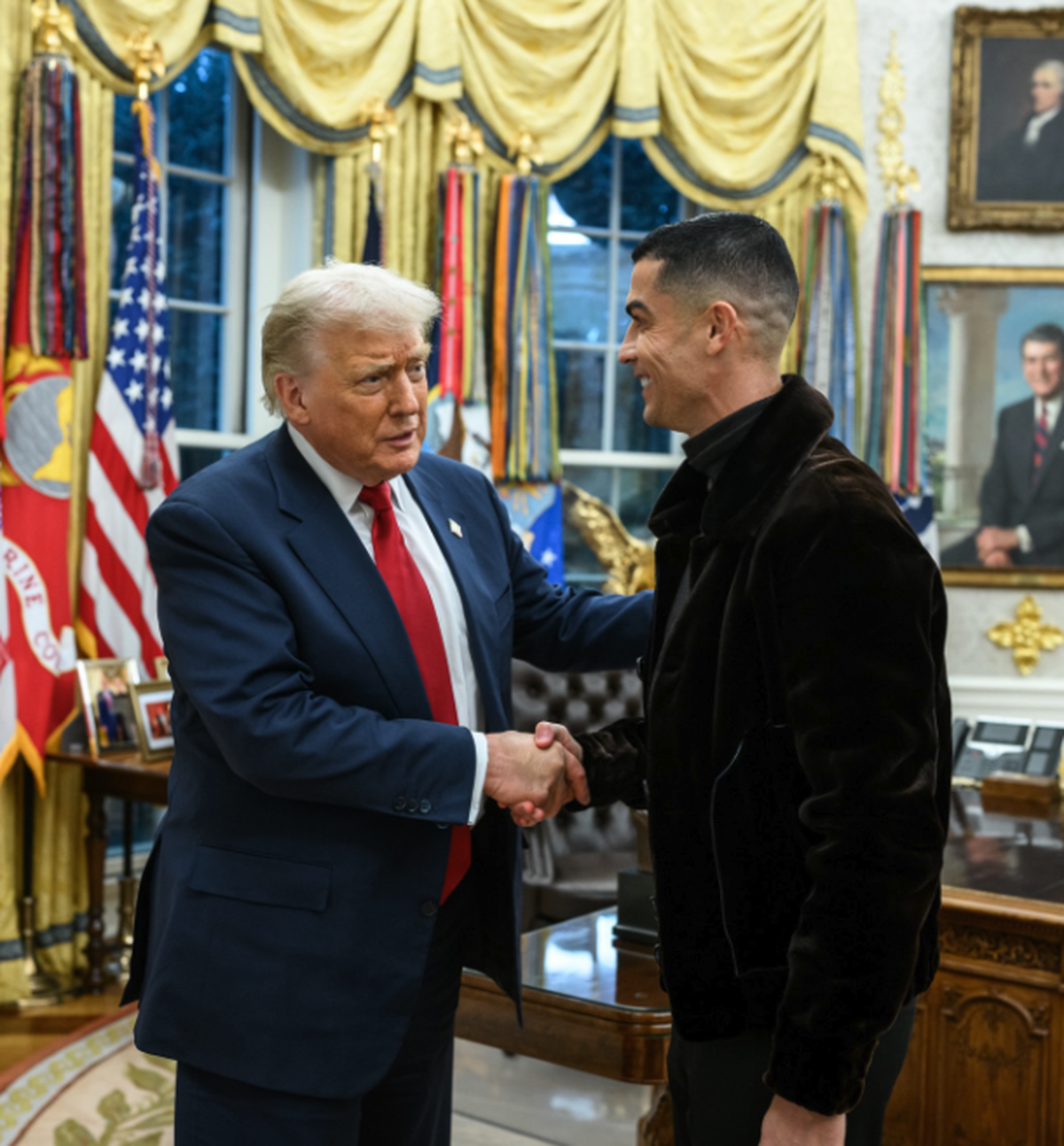 Ronaldo a rencontré Trump à la Maison Blanche, et l'a remercié.