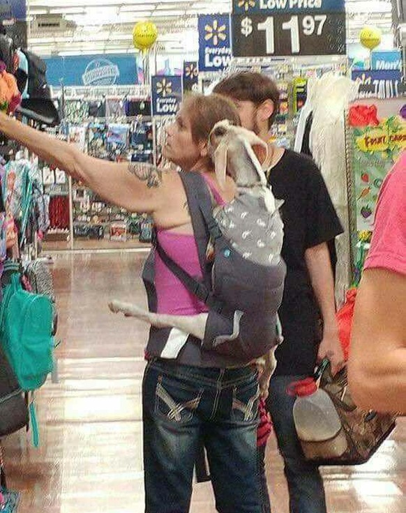 verrückte menschen in walmart