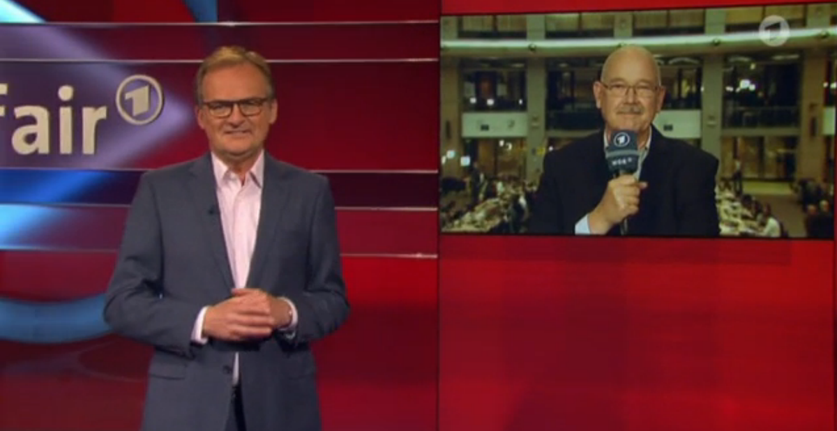 Dackelblick und Plattitüden: Moderator Frank Plasberg mit Brüssel-Korrespondent Rolf-Dieter Krause.