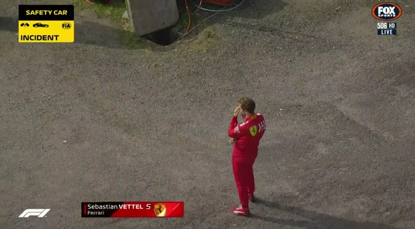 Vettel ist ziemlich bedient.