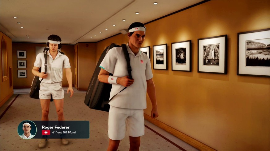 Roger Federer und John McEnroe sind nur zwei von etlichen ehemaligen Tennis-Assen, mit denen ihr solo und online in «TopSpin 2K25» spielen könnt.