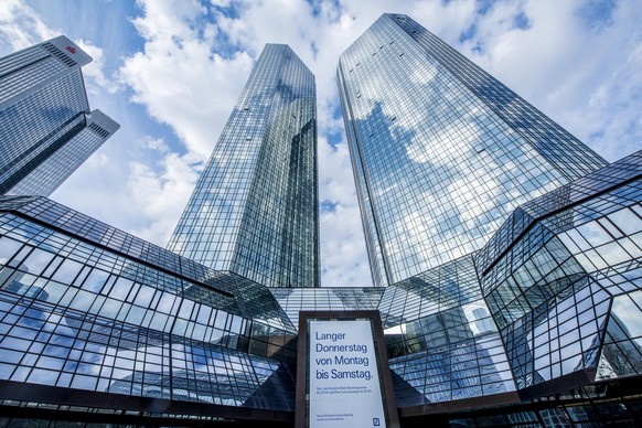 epa06369183 (FILE) - An exterior view on the twin towers of Deutsche Bank during the annual press conference in Frankfurt Main, Germany, 02 February 2017, (reissued 05 December 2017). According to med ...