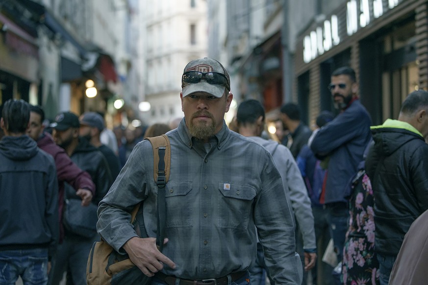 This image released by Focus Features shows Matt Damon in a scene from &quot;Stillwater.&quot; (Jessica Forde/Focus Features via AP)