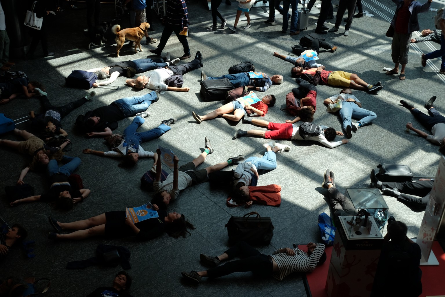 Flugstreik Aktion Flughafen Zürich, 13.7.2019