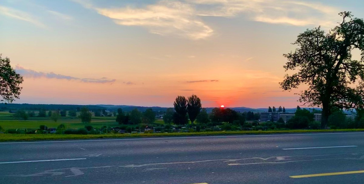 Der schönste Moment auf dem Arbeitsweg mit dem E-Bike.