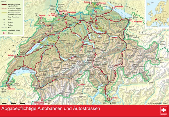 10 Dinge, die du Ã¼ber die Autobahnvignette wissen solltest
Anmerkung Punkt 1: Nicht alle &quot;Autobahnen&quot; und &quot;Autostrassen&quot; sind Vignettenpflichtig...