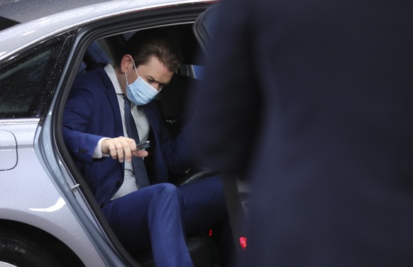 Austria&#039;s Chancellor Sebastian Kurz arrives for an EU summit at the European Council building in Brussels, Friday, Oct. 2, 2020. European Union leaders will be assessing the state of their econom ...