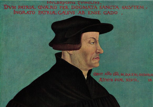Huldrych Zwingli war als Feldprediger in Marignano dabei und wurde unter dem Eindruck der Schlacht zum Reformator.<br data-editable="remove">