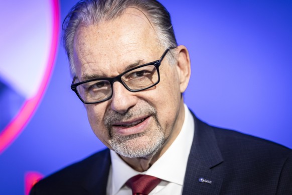 Josef Aschbacher, Director General, ESA spricht waehrend eines Eroeffnungsanlass des European Space Deep-Tech Innovation Centre (ESDI) der Europaeischen Weltraumagentur ESA in Villigen AG, am Dienstag ...