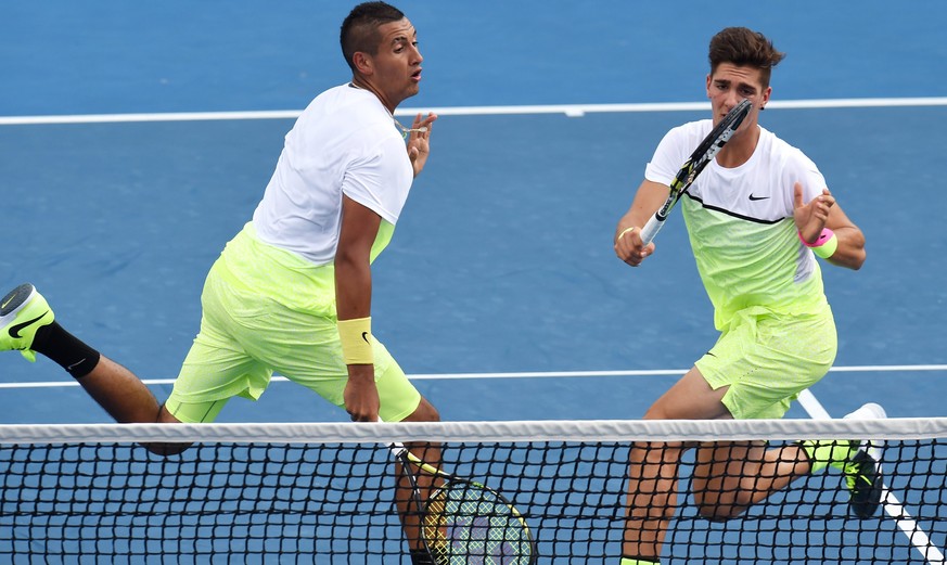 Ein Dream-Team, wenn es um Skandale geht: Die Australier Nick Kyrgios (links) und Thanasi Kokkinakis.