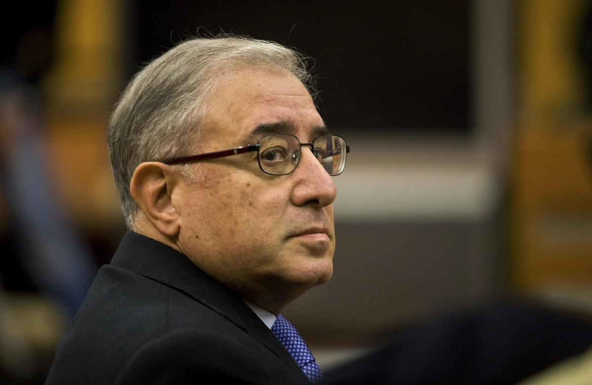 FILE - In this Dec. 4, 2009 file photo Marcello Dell'Utri attends his appeals trial, at the Turin court, Italy. A long-time ally of Silvio Berlusconi has been declared a fugitive days before Ital ...