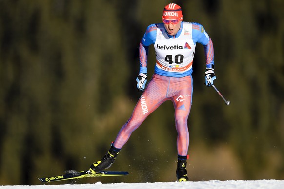 epa06302078 (FILE) - Alexander Legkov of Russia in action during the men&#039;s 30km Freestyle race of the FIS Cross Country Skiing World Cup in Davos, Switzerland, 10 December 2016 (re-issued 01 Nove ...