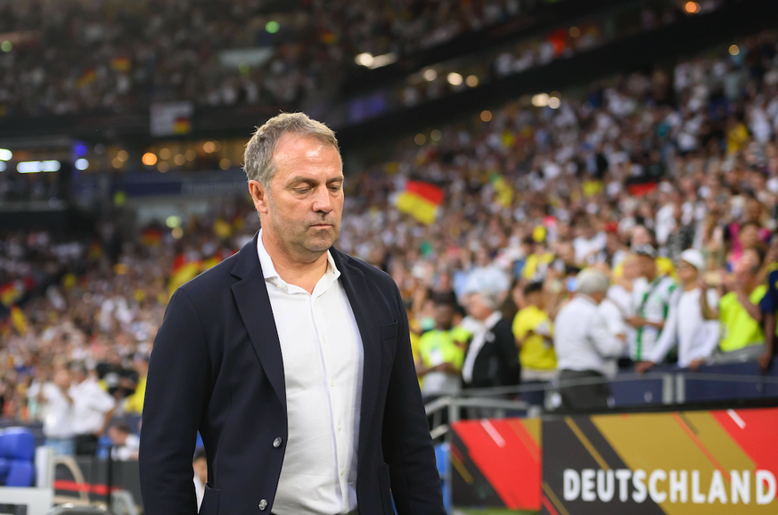 Trainer / Bundestrainer Hans-Dieter Hansi FLICK (GER) Fussball Freundschaftsspiel, Deutschland (GER) - Kolumbien (COL), am 20.06.2023 in Gelsenkirchen/Deutschland. Â *** coach national coach Hans Diet ...