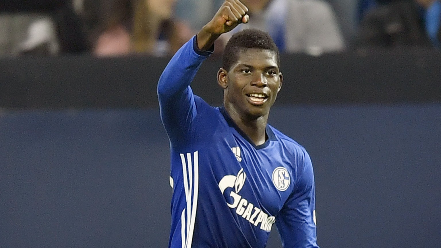 ZUM START DER 1. FUSSBALL BUNDESLIGA AM FREITAG, 18. AUGUST 2017, STELLEN WIR IHNEN FOLGENDES BILDMATERIAL ZU DEN SCHWEIZER SPIELERN ZUR VERFUEGUNG - Schalke&#039;s Breel Embolo celebrates his side&#0 ...