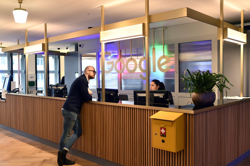 Der Eingang zu den Google-Büros in Zürich.