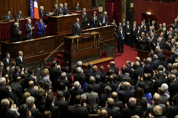 Hollande am 16. November im französischen Parlament.