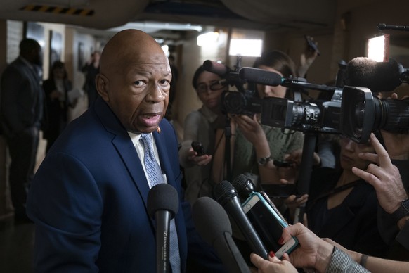 FILE - In this Jan. 4, 2019, file photo Rep. Elijah Cummings, D-Md., speaks at the Capitol in Washington. It&#039;s known as &quot;the theater committee&quot; for its high profile, high-drama role inv ...