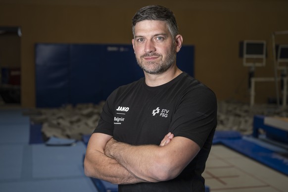David Huser, Chef Leistungssport vom Schweizerischen Turnverband posiert am Mittwoch, 5. August 2026, in Biel. Naechstens finden in Zagreb die Kunstturn Europameisterschaften statt. (KEYSTONE/Peter Sc ...