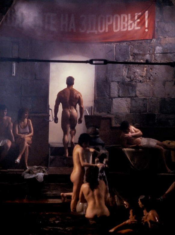 Arnold Schwarzenegger in &quot;Red Heat&quot; directed by Walter Hill, 1988 (Photo by Rolf Konow/Sygma/Sygma with Getty Images)