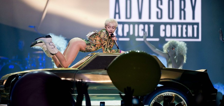 Miley Cyrus' Konzert in Vancouver im Februar 2014.