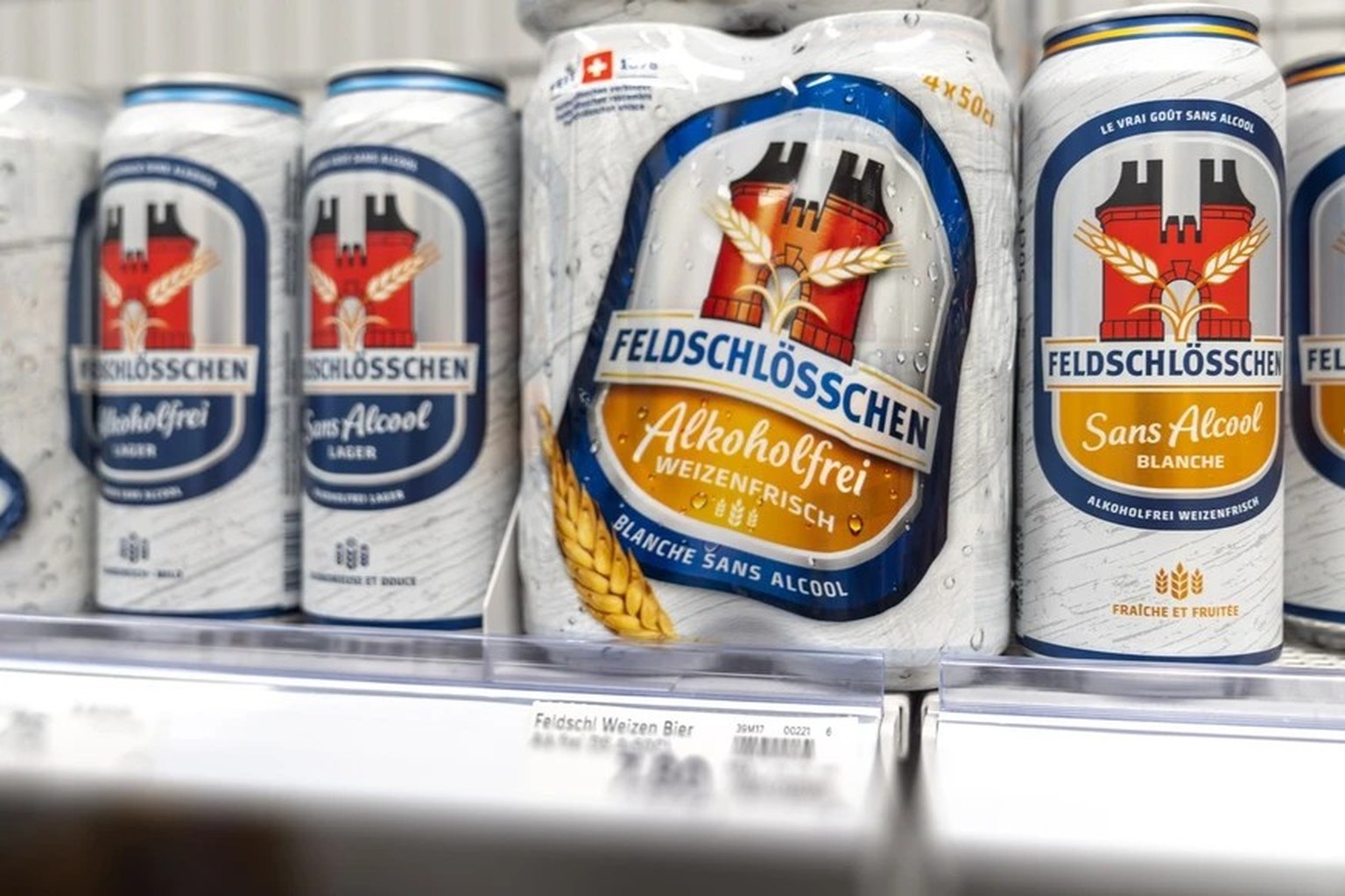 Feldschloesschen Bier alkoholfrei Weizenfrisch