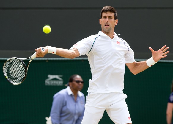 07.07.2015; Wimbledon; Tennis - Wimbledon 2015;
Novak Djokovic (SRB)
(Juergen Hasenkopf/freshfocus)