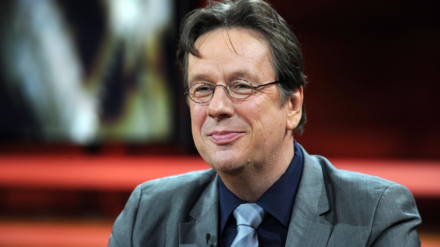 File --- Weatherman Joerg Kachelmann appears as guest on Guenther Jauch&#039;s ARD talk show in Berlin, Germany, 14 October 2012. The &quot;Bild&quot; newspaper (print and online) has been convicted b ...