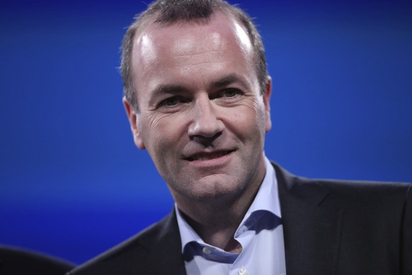 Germany&#039;s Manfred Weber of the European People&#039;s Party participates in a debate of the candidates to the presidency of the Commission at the European Parliament in Brussels, Wednesday, May 1 ...