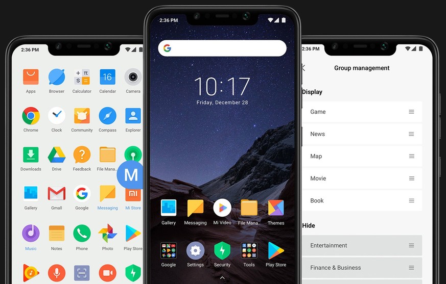 Auf dem Pocophone läuft Xiaomis Benutzeroberfläche MIUI in der Version 9.6. Das Update auf MIUI 10 soll diese Woche folgen.