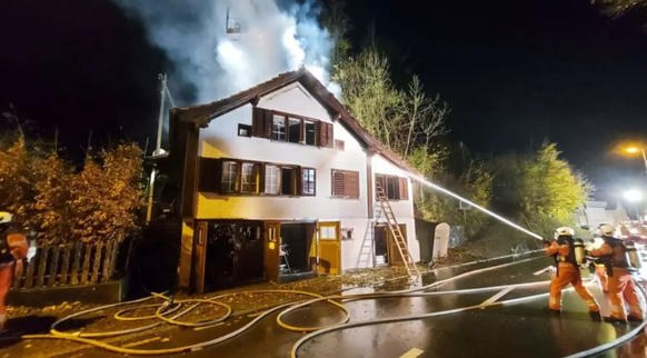 Brand in Filzbach Glarus (GL)