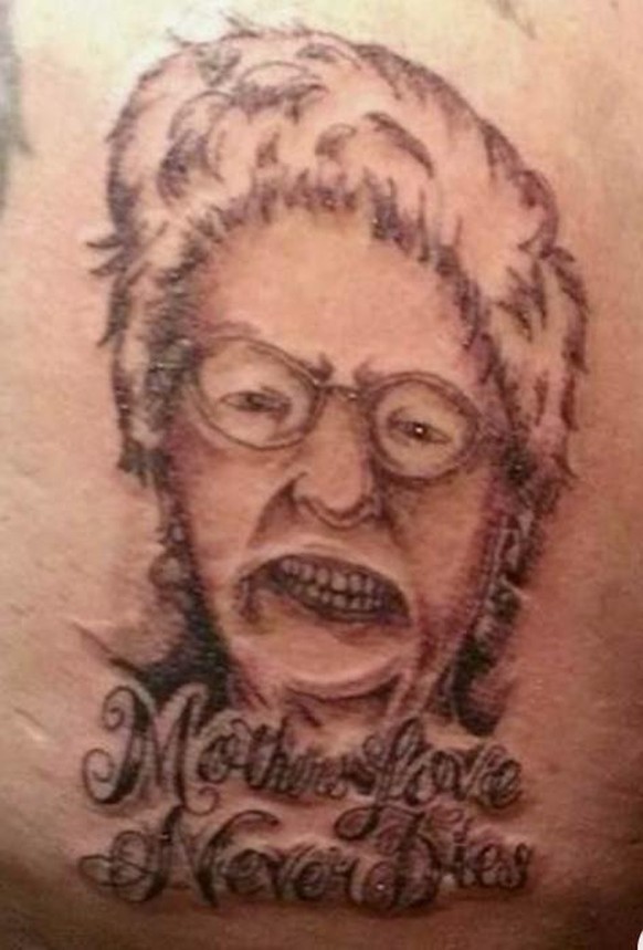 Ugly mum tattoo