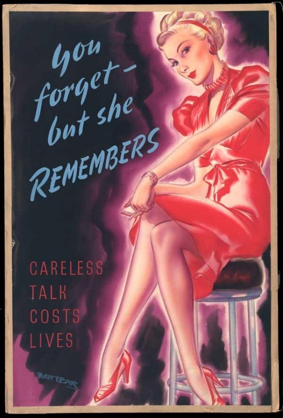 Britisches Propagandaposter, 2. Weltkrieg.