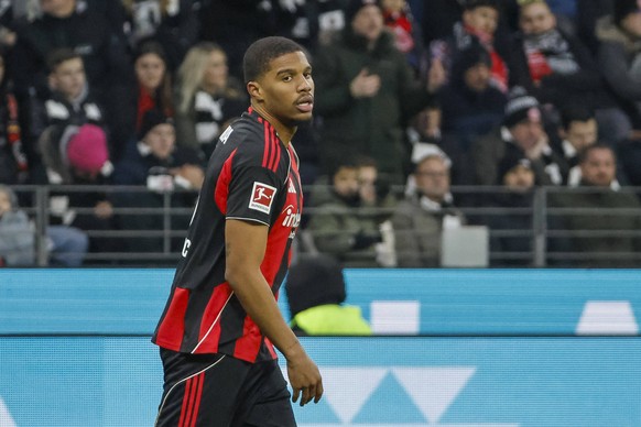 Aurele Amenda Eintracht Frankfurt, 05 , Deutschland, Fussball, 1. Bundesliga, 19.Spieltag, 2025/2026, Eintracht Frankfurt vs. TSG 1899 Hoffenheim, 24.01.2026, Frankfurt am Main Deutsche-Bank-Park Deut ...