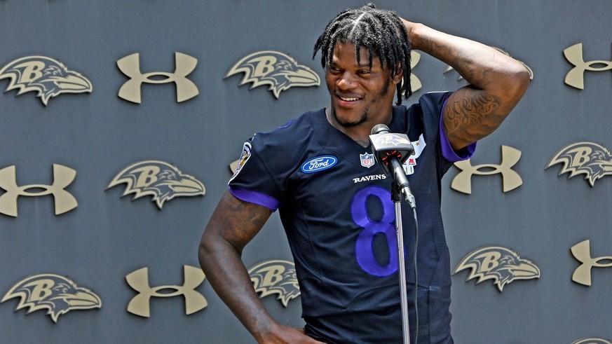 March 7, 2023: Quarterback Lamar Jackson was hit with a non-exclusive franchise tag by the Baltimore Ravens on Tuesday, meaning he can negotiate with other teams and be signed away for two first-round ...