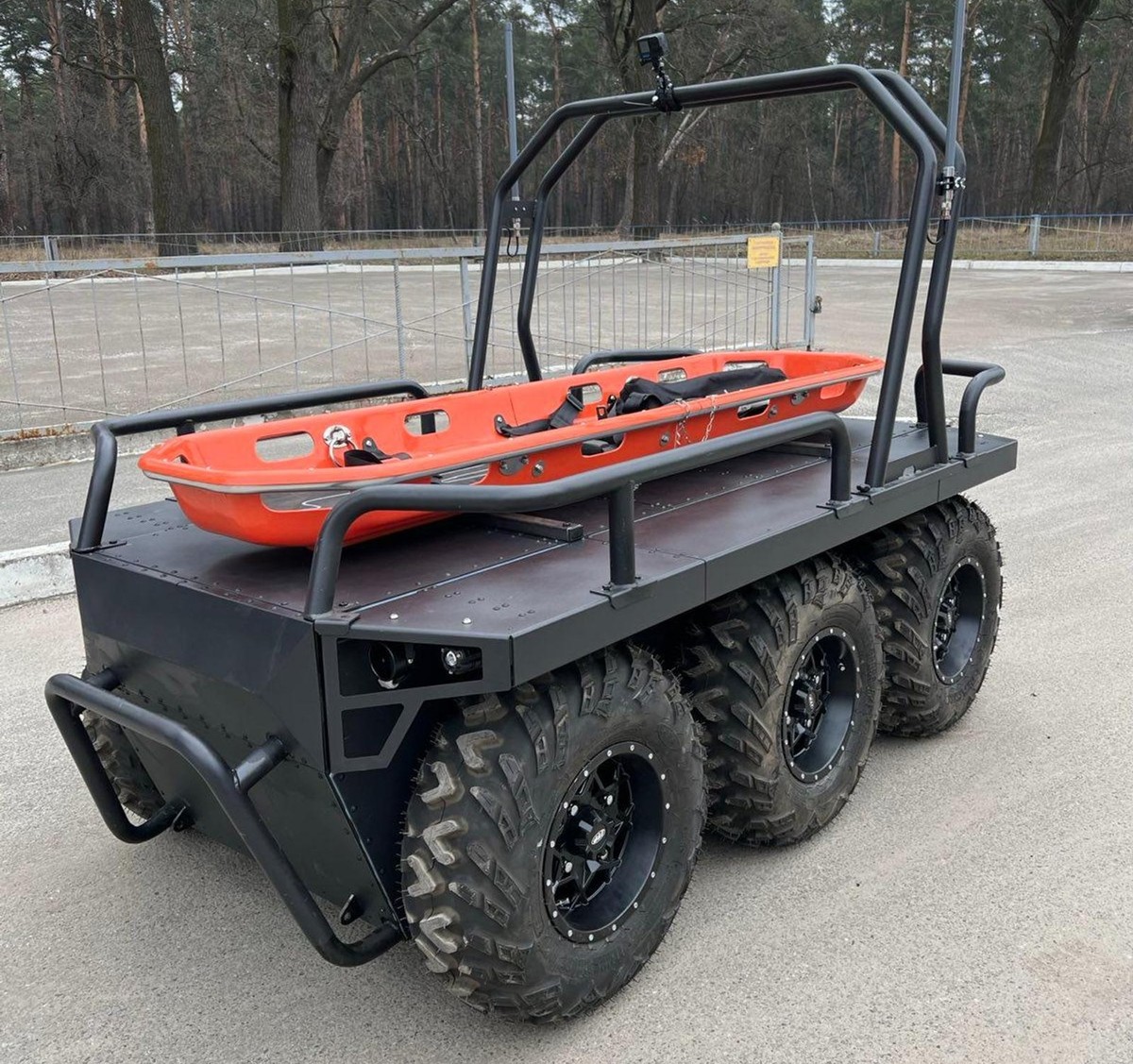 Mit dem Ratel H können verwundete Soldaten in Sicherheit gebracht werden.