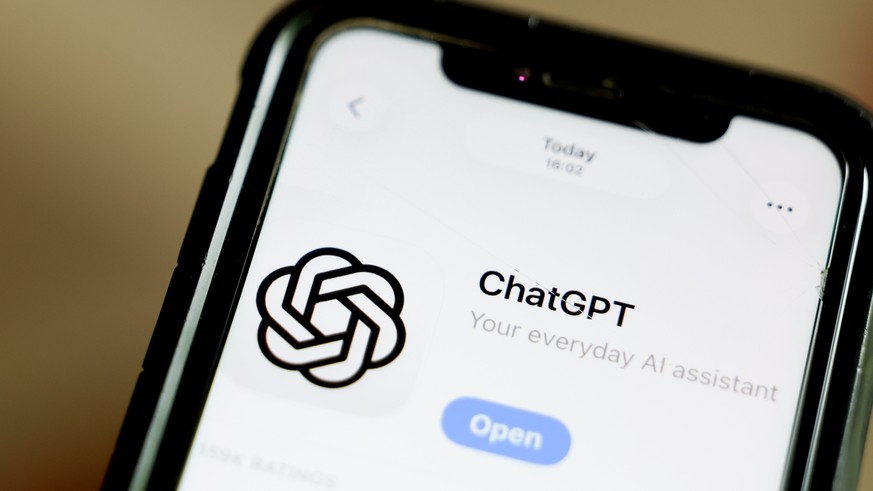 epa13126627 An illustration picture shows the ChatGPT application developed by US artificial intelligence (AI) research organization OpenAI displayed on a smartphone screen in Berlin, Germany, 22 July ...