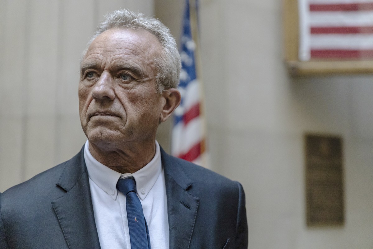 Independent Presidential candidate Robert F. Kennedy Jr. speaks to reporters at the Nassau County Supreme Court in Mineola, N.Y. on Wednesday, Aug. 21, 2024. (AP Photo/Stefan Jeremiah, Pool)
Robert F. ...