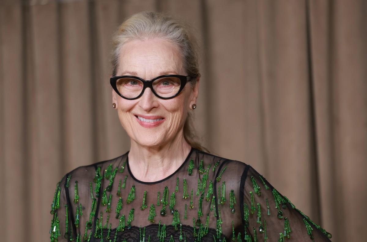 epa12428823 US actor Meryl Streep poses on the red carpet of The Albies Awards at the Natural History Museum in London, Britain, 03 October 2025. The awards aim to honor individuals who devote their l ...