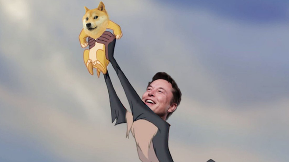 Elon Musk twittert über Kryptowährung Dogecoin.