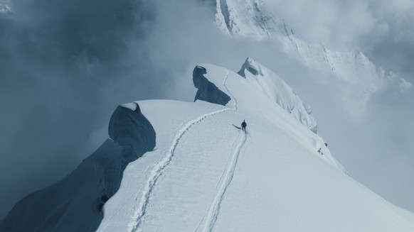 Der Pole auf dem Weg hinunter vom höchsten Berg der Welt.