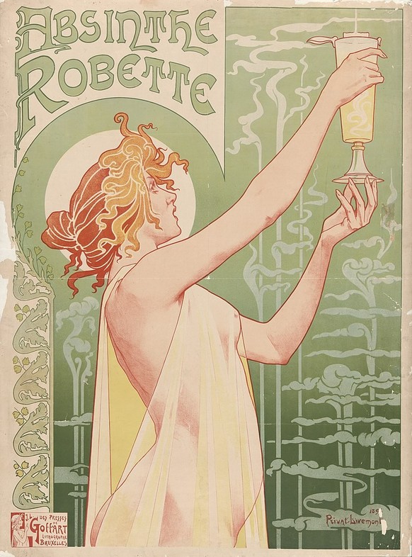 Privat Livemont: Absinth Robette
