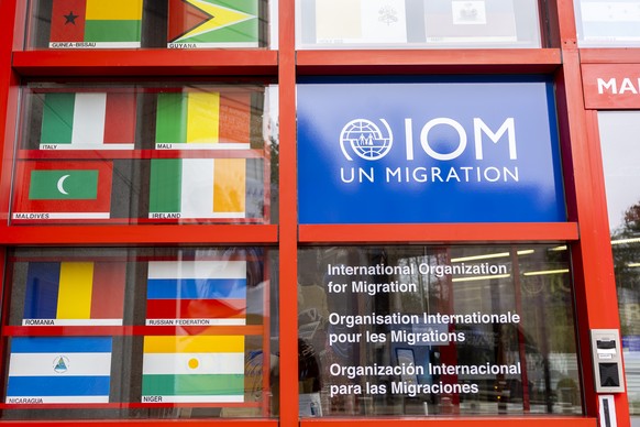 epa11969694 A view of the headquarters of the International Organization for Migration (IOM) in Geneva, Switzerland, 17 March 2025. At least 20 percent of the approximately 1,000 jobs at the IOM headq ...