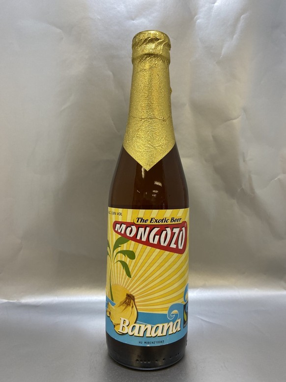 Mongozo Banana Bier 
https://beerloversyou.ch/shop/biere/mongozo-banana/