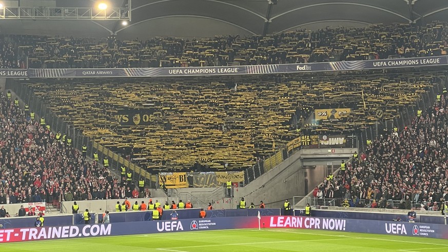 Porsche Tunnel Club MHP Arena VfB Stuttgart YB Young Boys Fanblock