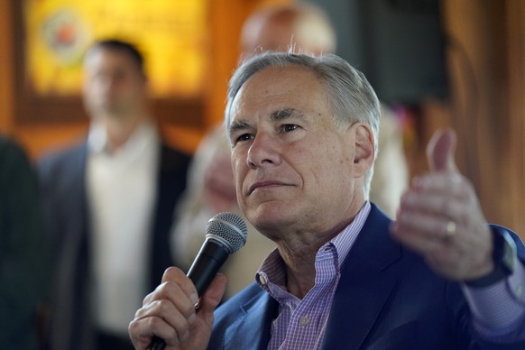 Texas Gov. Greg Abbott speaks during a campaign stop, Feb. 17, 2022, in San Antonio. Texas&#039; first-in-the-nation primary Tuesday, March 1, 2022 where Abbott set his sights on a third term with for ...
