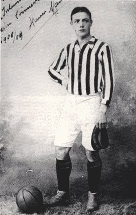Der Schweizer Hernst Marktl, erster Kapitän von Inter Mailand.